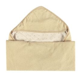 Toalha Com Capuz De Canto Plush Havan Baby - Bege
