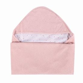 Toalha Com Capuz De Canto Plush Havan Baby - Dino Rosa 