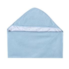 Toalha Com Capuz De Canto Plush Havan Baby - Dino Azul