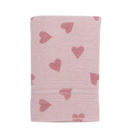 Toalha De Banho 100% Algodão Cancún Havan Casa - Rosa Coração