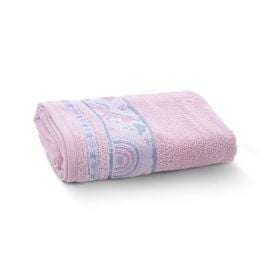 Toalha de Banho Infantil Kids - Unic&oacute;rnio Rosa