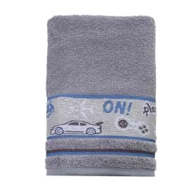 Toalha de Banho Infantil Kids - Games Cinza