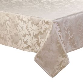 Toalha de Mesa 1,35 X 1,35 m Elegance Havan Casa - Folhas Bege