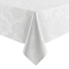 Toalha de Mesa 1,35 X 1,35 m Elegance Havan Casa - Arabesco Branco