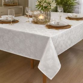 Toalha de Mesa 1,35 X 2,10M Elegance Havan Casa - Branco