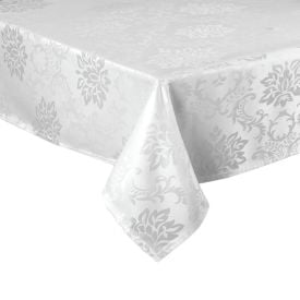 Toalha de Mesa 1,35 X 2,10M Elegance Havan Casa - Arabesco Branco