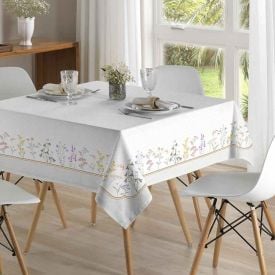 Toalha de Mesa 1,40 X 1,40M Clean Renova Döhler - Floral Boho