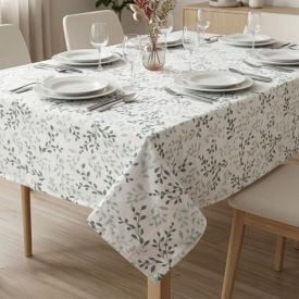 Toalha de Mesa 1,40 X 1,40M Havan Casa by Lepper - Folhas Verdes
