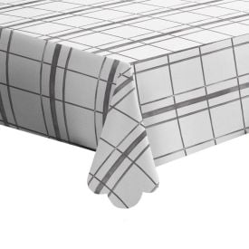 Toalha De Mesa 1,40 X 1,40 M Estampada Havan Casa - Linho Cinza Urbano