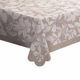 Toalha De Mesa 1,40 X 2,10 M Estampada Havan Casa - Folhas Cinza