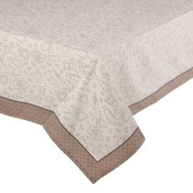 Toalha de Mesa 1,40 X 2,10M Clean Döhler - Desenho Café