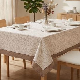 Toalha de Mesa 1,40 X 2,10M Clean Döhler - Desenho Café