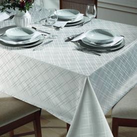 Toalha De Mesa 1,40X2,10 M Requinte Döhler - Prata