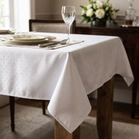 Toalha de Mesa 1,40X2,10 m Requinte Döhler - Branco TJ-5796