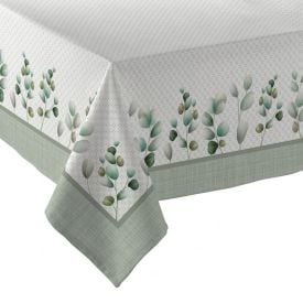 Toalha de Mesa 1,60 X 2,70 m Clean Döhler - Folhas Verdes
