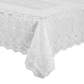 Toalha de Mesa Arabesco 1,60M X 1,60M Havan Casa - Branco