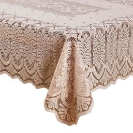 Toalha de Mesa Arabesco 1,60M X 1,60M Havan Casa - Bege