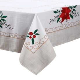 Toalha De Mesa Natal 1,40X2,10 M Döhler - Flor De Natal