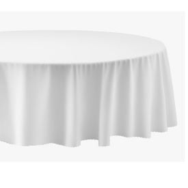 Toalha De Mesa Redonda 1,80 M Gourmet Salehtex - Branco