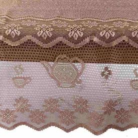 Toalha De Mesa Arabesco Bule 1,50M X 2,20M Havan Casa - Taupe