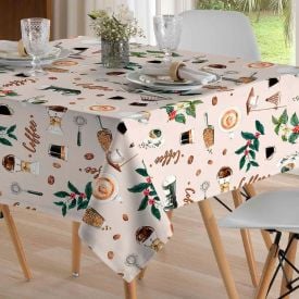Toalha de Mesa Quadrada 1,80X1,80 m Clean Renova Döhler - Café Brasil