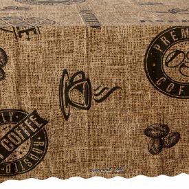 Toalha de Mesa Térmica 1,38X1,38 m Salehtex - Café Brasil Marrom 