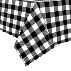 Toalha de Mesa Térmica 1,38X2,10 m Salehtex - Xadrez Preto