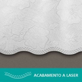 Toalha de Mesa Térmica 1,38X2,50 m Salehtex - PRATA JACQUARD