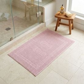 Toalha de Piso Algodão 45X68cm Havan - Rosa Fita Malu
