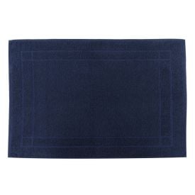Toalha para Banheiro Antiderrapante 50X75 cm Sofisticata Havan Casa - Azul Marinho