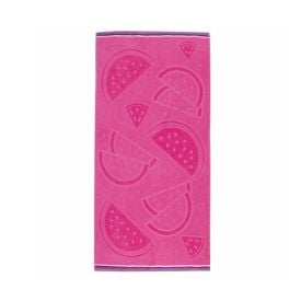 Toalha De Praia Aveludada 100% Algodão Havan - Melancia Rosa