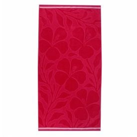 Toalha de Praia Aveludada Havan Casa - Hibisco Pink Escuro