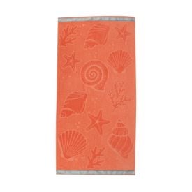 Toalha de Praia Aveludada Havan Casa - Fundo Do Mar Coral