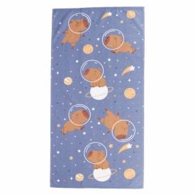 Toalha de Praia Infantil Lepper - Capivara Azul