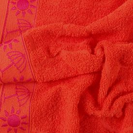 Toalha de Praia Ipanema 100% Algodão Havan Casa - Laranja