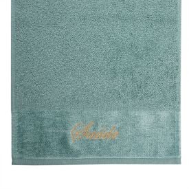 Toalha De Rosto Bordada Desejos - Mar Mediterrâneo Saúde