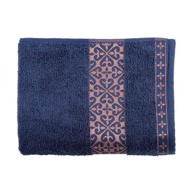 Toalha De Rosto 100% Algodão Malbec Havan Casa - Azul Escuro