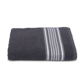 Toalha de Rosto 100% Algodão Nara Havan - Cinza Grafite