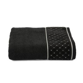 Toalha De Rosto 100% Algodão Safira Havan 1 Pç - Carbono
