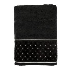 Toalha de Rosto 100% Algodão Safira Havan Casa - Carbono