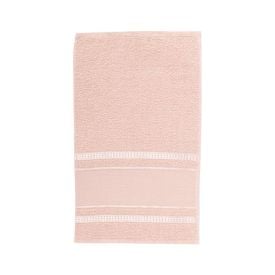 Toalha Lavabo Para Bordar Capricho - Rosa Chá