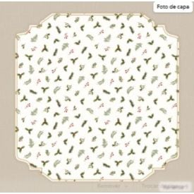 Toalha Mesa 78X78 Natal Dohler Renova Digital - AZEVINHOS