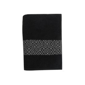 Toalha De Rosto 100% Algodão Tokyo Havan Casa - Preto