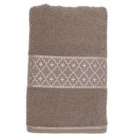 Toalha de Rosto 100% Algodão Verona Havan Casa - Taupe