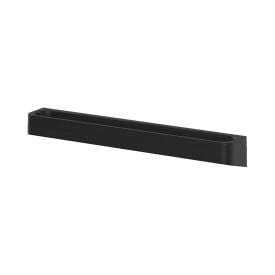 Porta Toalha De Parede 55Cm Eleve Ou - Preto