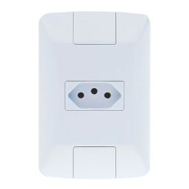 Tomada Tramontina Aria 2P+T 10A 250V Branca - 57241010