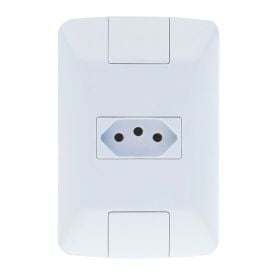 Tomada Tramontina Aria 2P+T 20A 250V Branca - 57241013