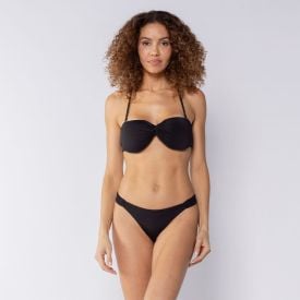 Top Biquíni Torcido Boby Blues Preto