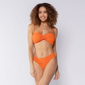 Top Biquíni Torcido Patricia Foster Laranja