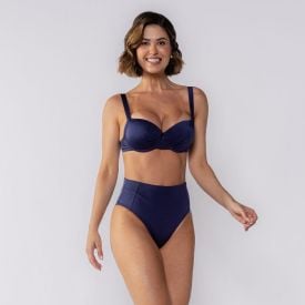 Top Biquíni Reforçado Boby Blues Azul Marinho